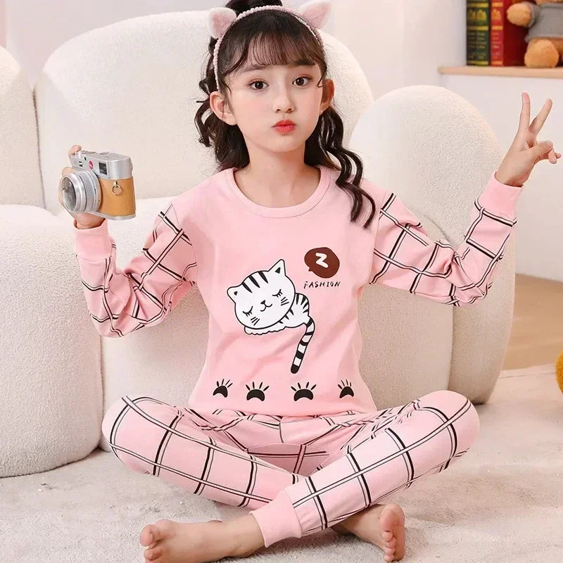 Kids Pajamas for Boys 2 3 4 5 6 7 8 9 10 11 12 14 Years Cotton Sleepwear Set Dinosaur Pyjamas Green Children Pijamas Clothing