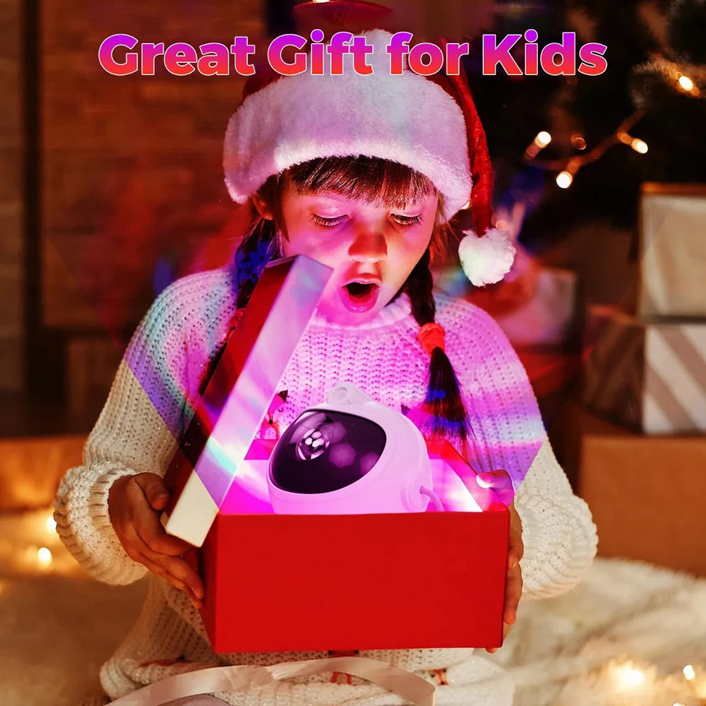Remote Control Astronaut Galaxy Projector Night Light 360° Rotatable Nebula Star Lamp for Kids Bedroom Party Ceiling Decor