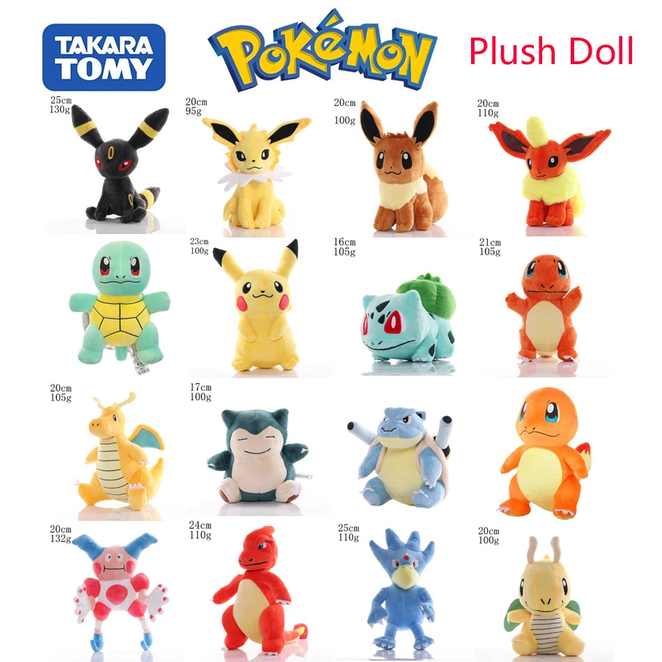2026* Peluche Pokemon Gengar Peluche 24cm Pokemon Stuffed Toy Cute Cartoon Pikachu Plush Doll Soft Doll Birthday Gift