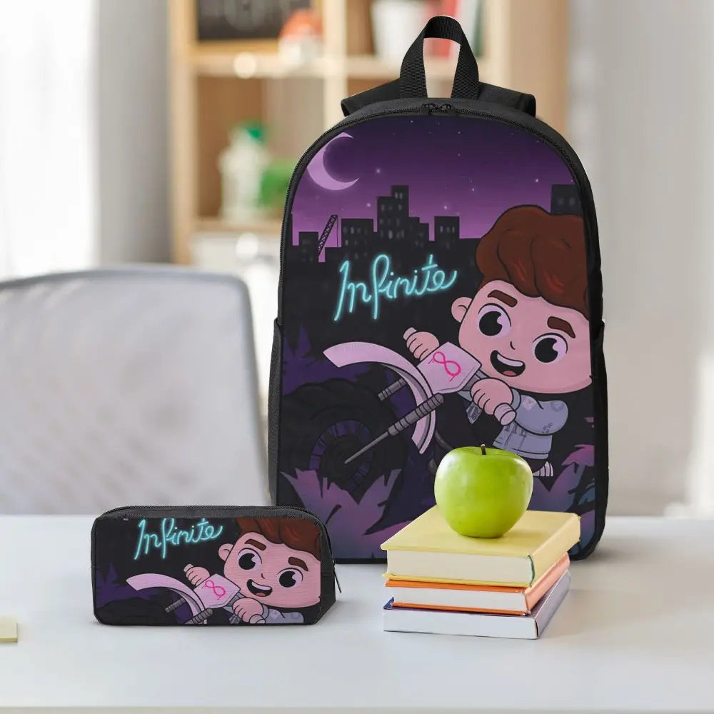 Caylus Backpack Student Boys Girls BookBag School Bag Computer Shoulder Bags 3ps Insulated Lunch Bag Pencil Case