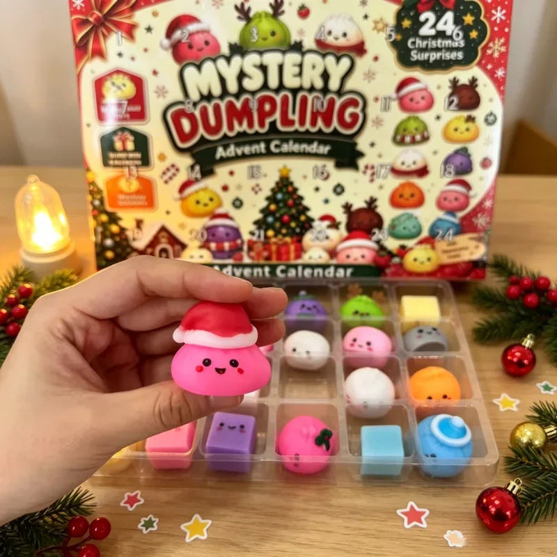 Christmas Squishy Advent Calendar 2026, Fidget Countdown Calendar Surprises Sensory Fidget for Adult Christmas Party Favors Gift