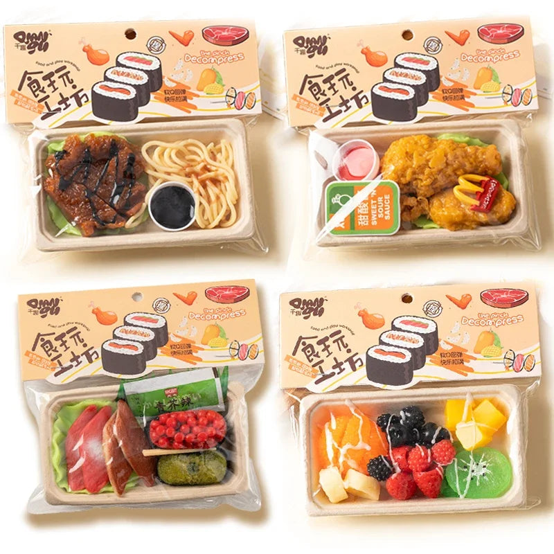 Squishy Food Simulation Fried Chicken Taba Squishy Toys Dumpling Sushi Mochi Squishy Stress Toy Squeeze Fidget Squish Gift