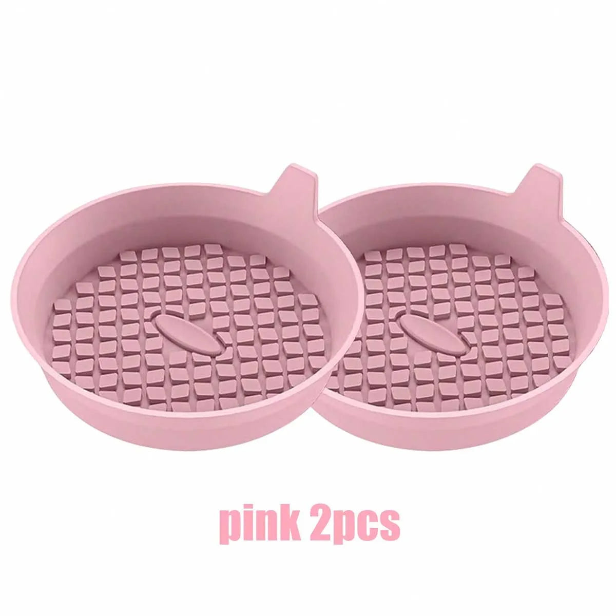 Car Coaster, Silicone Car Coaster - Universal Anti-Slip Recessed Car Interior Accessories - Car Cup Holder Plug-In Coaster