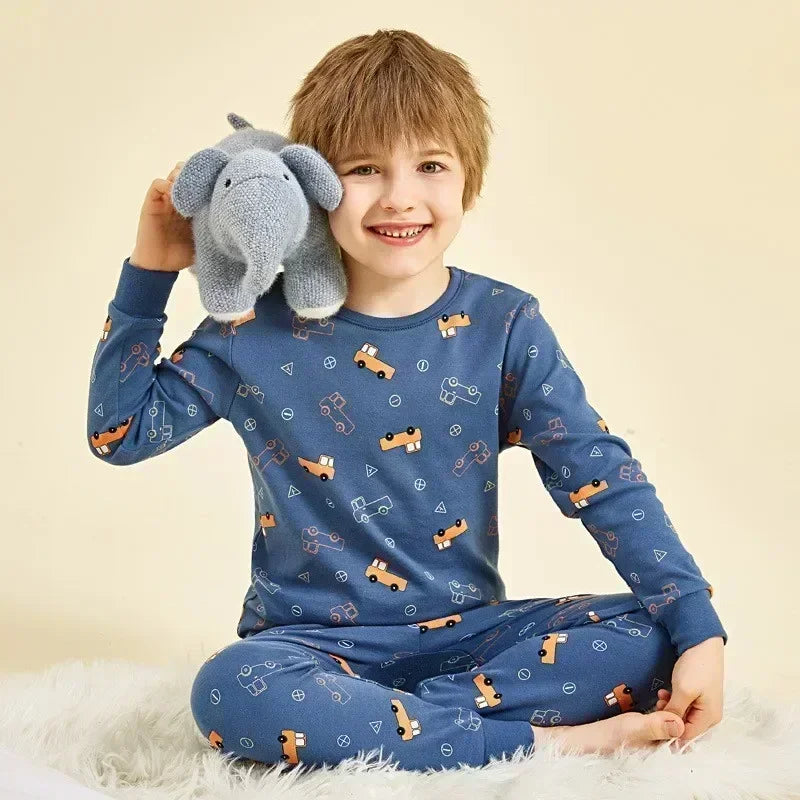 Kids Pajamas for Boys 2 3 4 5 6 7 8 9 10 11 12 14 Years Cotton Sleepwear Set Dinosaur Pyjamas Green Children Pijamas Clothing