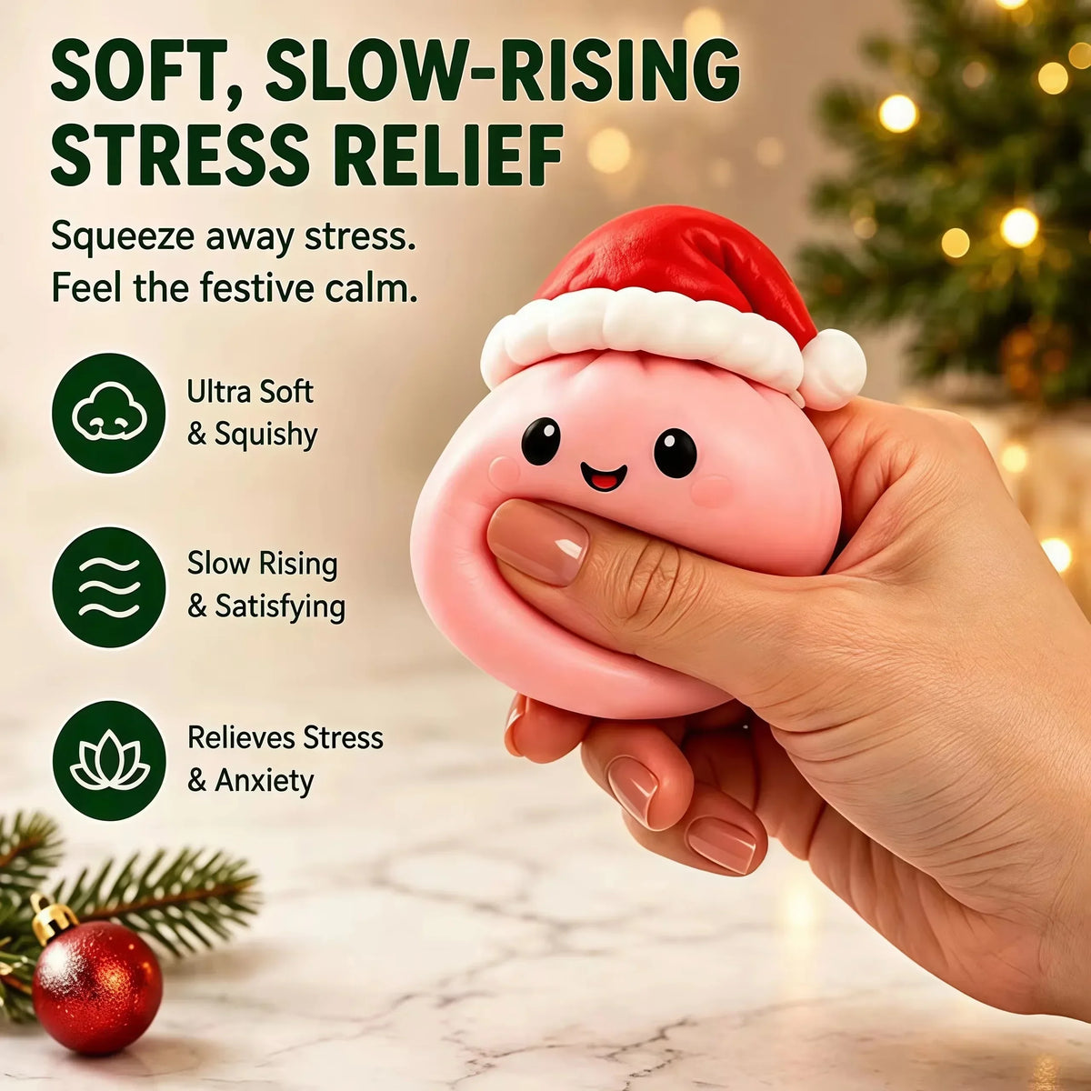 Christmas Squishy Advent Calendar 2026, Fidget Countdown Calendar Surprises Sensory Fidget for Adult Christmas Party Favors Gift