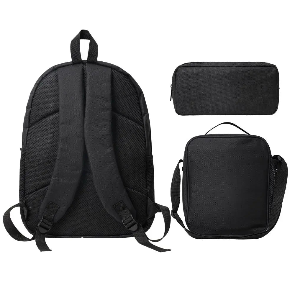 Caylus Backpack Student Boys Girls BookBag School Bag Computer Shoulder Bags 3ps Insulated Lunch Bag Pencil Case