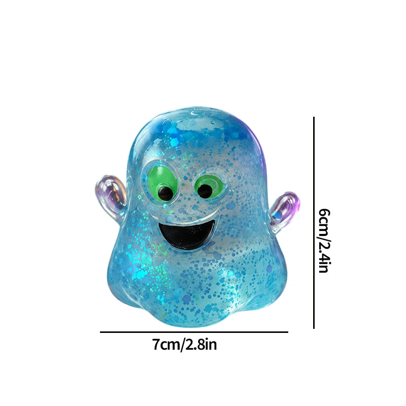 2026 Christmas Maltose Squishy Sequins Glitter Pumpkin Squeeze Balls Anti-stress Slow Rebound Pinch Toy Halloween Party Favors