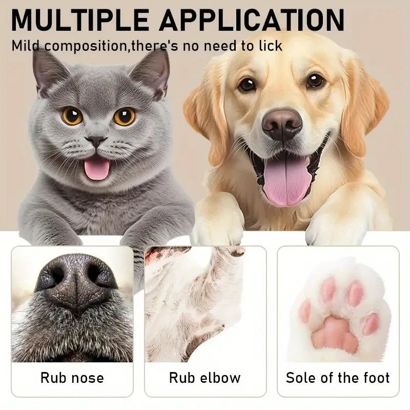 45g Pet Paw Care Cream, Rich in Natural Plant Ingredients Such as Shea Butter and Coconut Oil, Gently Moisturizes and Quickly Relieves Dry Paws, and Cares for the Health of Pet Paws