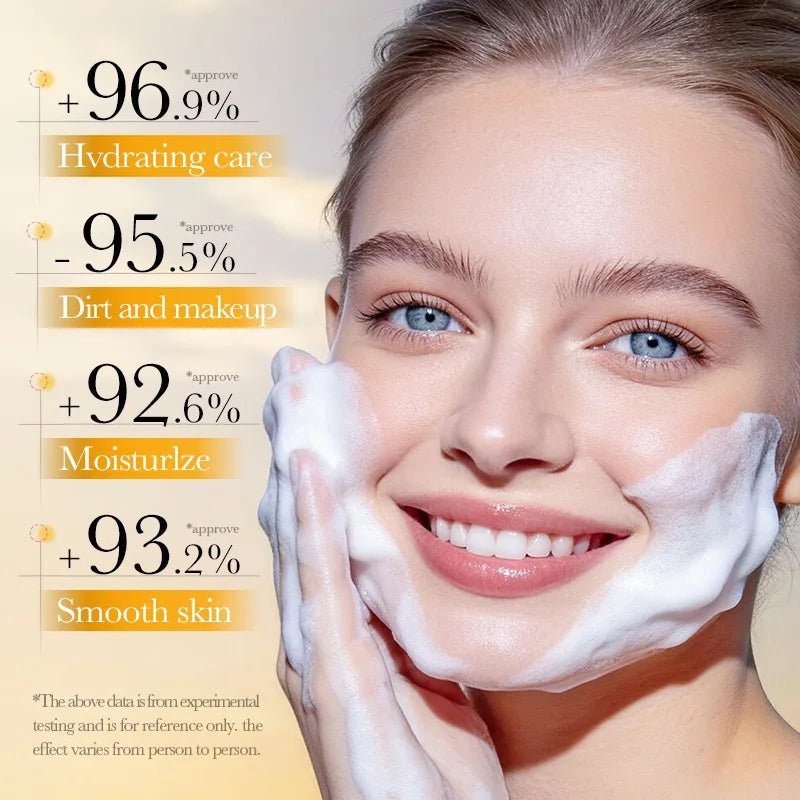 Vitamin C Turmeric Cleansing Milk Refreshing,  Soothing and Moisturizing Skin Plant Extract Warm Moisturizing Cleansing Milk