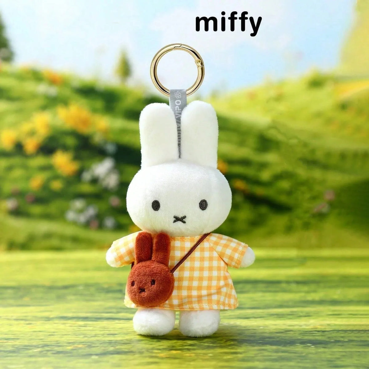 Miffy Travel Series Plush Keychain - Cute Soft Stuffed Bunny Bag Charm, Kawaii Collectible Pendant Gift for Fans