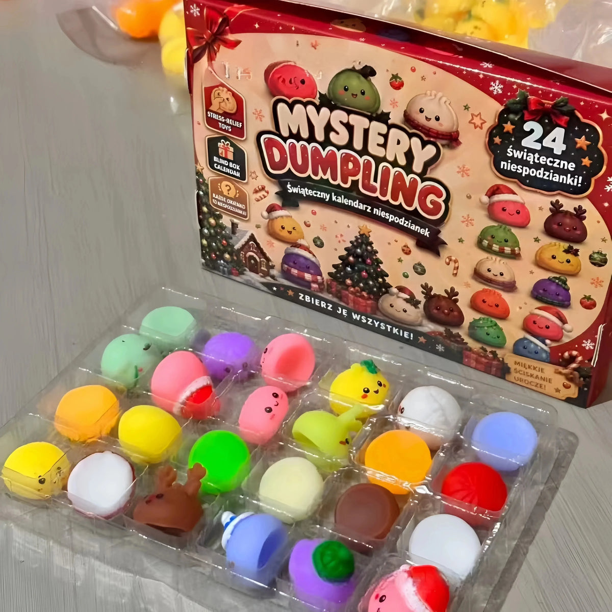 Christmas Squishy Advent Calendar 2026, Fidget Countdown Calendar Surprises Sensory Fidget for Adult Christmas Party Favors Gift