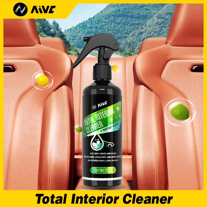 Car Foam Cleaner Interior Stain Removal Multifunctional Leather Seat Roof Fabric Cleaning Spray Maintenance Wash