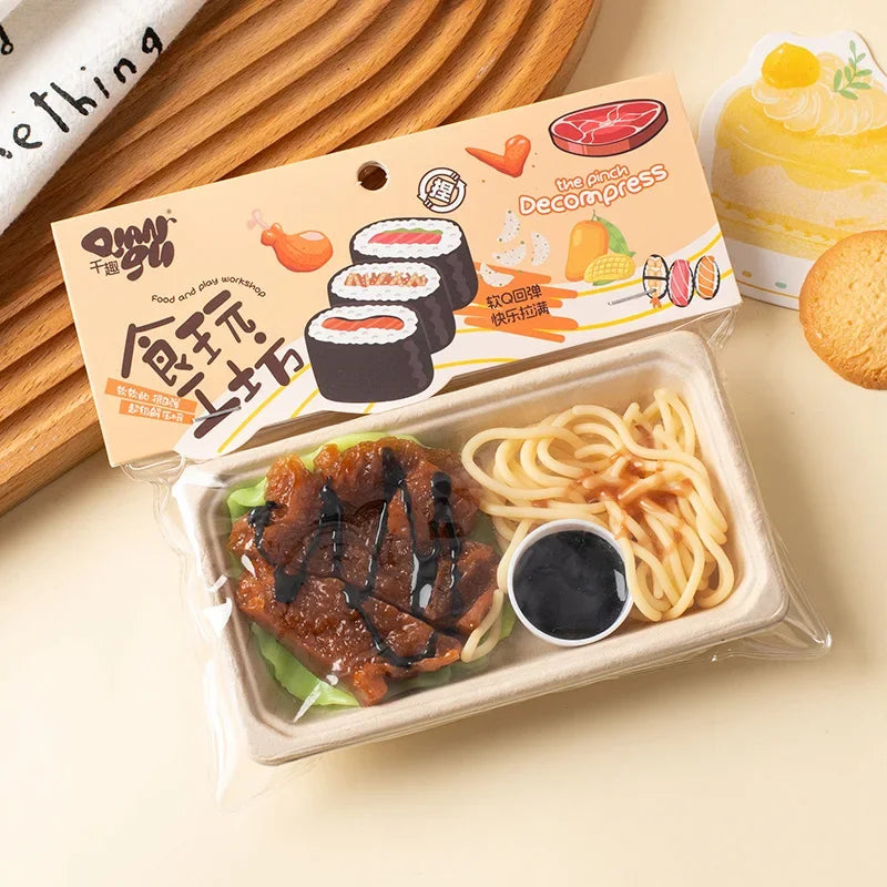 Squishy Food Simulation Fried Chicken Taba Squishy Toys Dumpling Sushi Mochi Squishy Stress Toy Squeeze Fidget Squish Gift