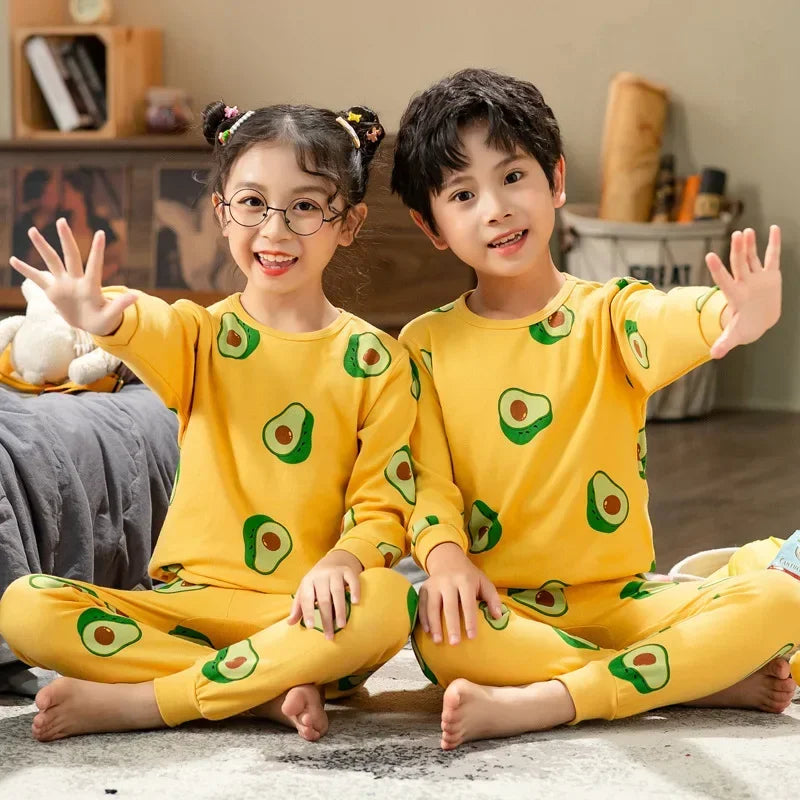 Kids Pajamas for Boys 2 3 4 5 6 7 8 9 10 11 12 14 Years Cotton Sleepwear Set Dinosaur Pyjamas Green Children Pijamas Clothing
