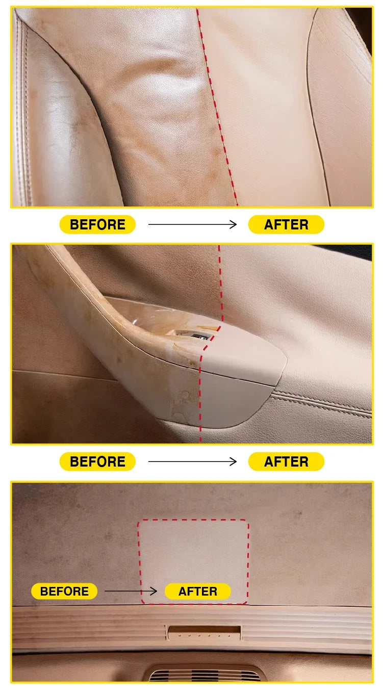 Car Foam Cleaner Interior Stain Removal Multifunctional Leather Seat Roof Fabric Cleaning Spray Maintenance Wash