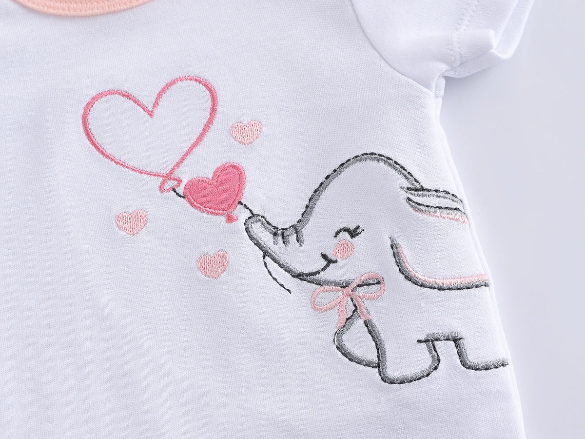 Kavkas 3 Pcs/lot Baby Boy Bodysuit 100% Cotton Short Sleeve Newborn Girls Clothes Summer Infant Clothing