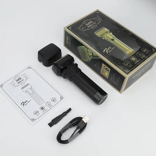 High Power Men's Electric Shaver Portable Rechargeable Hair Clipper