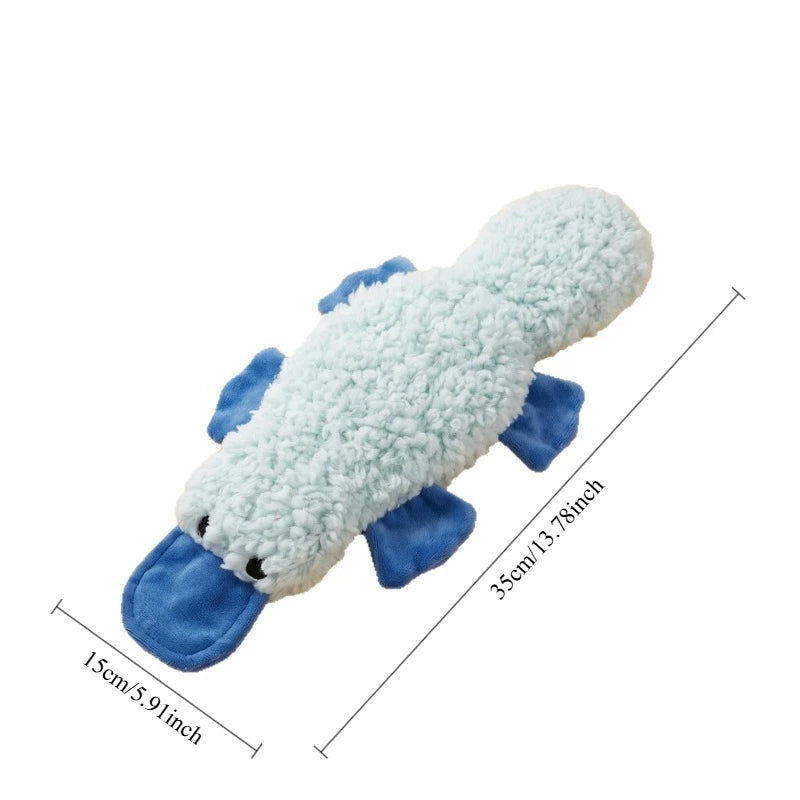 Pet Plush Chew Toy Interactive Soft Bite Playing Teasing Kitten Toy Simulation Duck Plush Dog Toys with Sound Pet Cat Toy