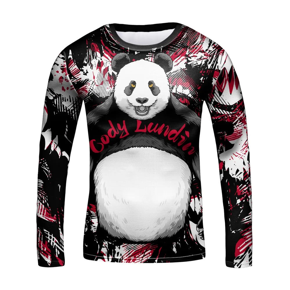 Compression Jersey MMA BJJ Fashion Boys Sets Baby Girl Clothing Set Kids Shorts Sports Bear Sweatshirt Pants 4Pcs Suits Outfits