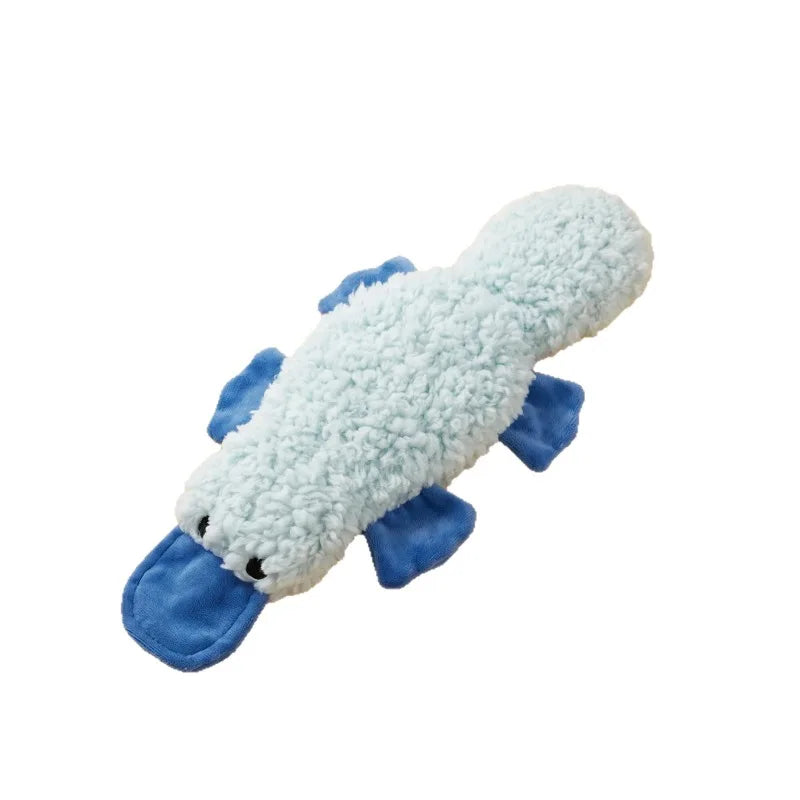 Pet Plush Chew Toy Interactive Soft Bite Playing Teasing Kitten Toy Simulation Duck Plush Dog Toys with Sound Pet Cat Toy