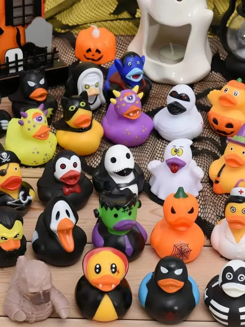 6/12/24 Pieces of Halloween Rubber Ducks, Halloween Character Set Rubber Ducks, Pumpkin Rubber Ducks, Christmas Decorations