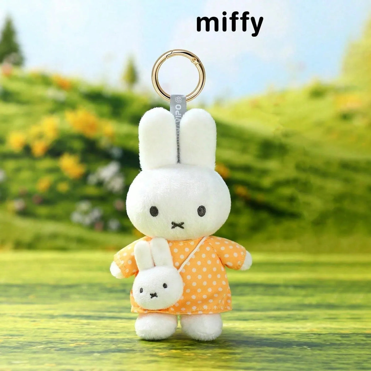 Miffy Travel Series Plush Keychain - Cute Soft Stuffed Bunny Bag Charm, Kawaii Collectible Pendant Gift for Fans