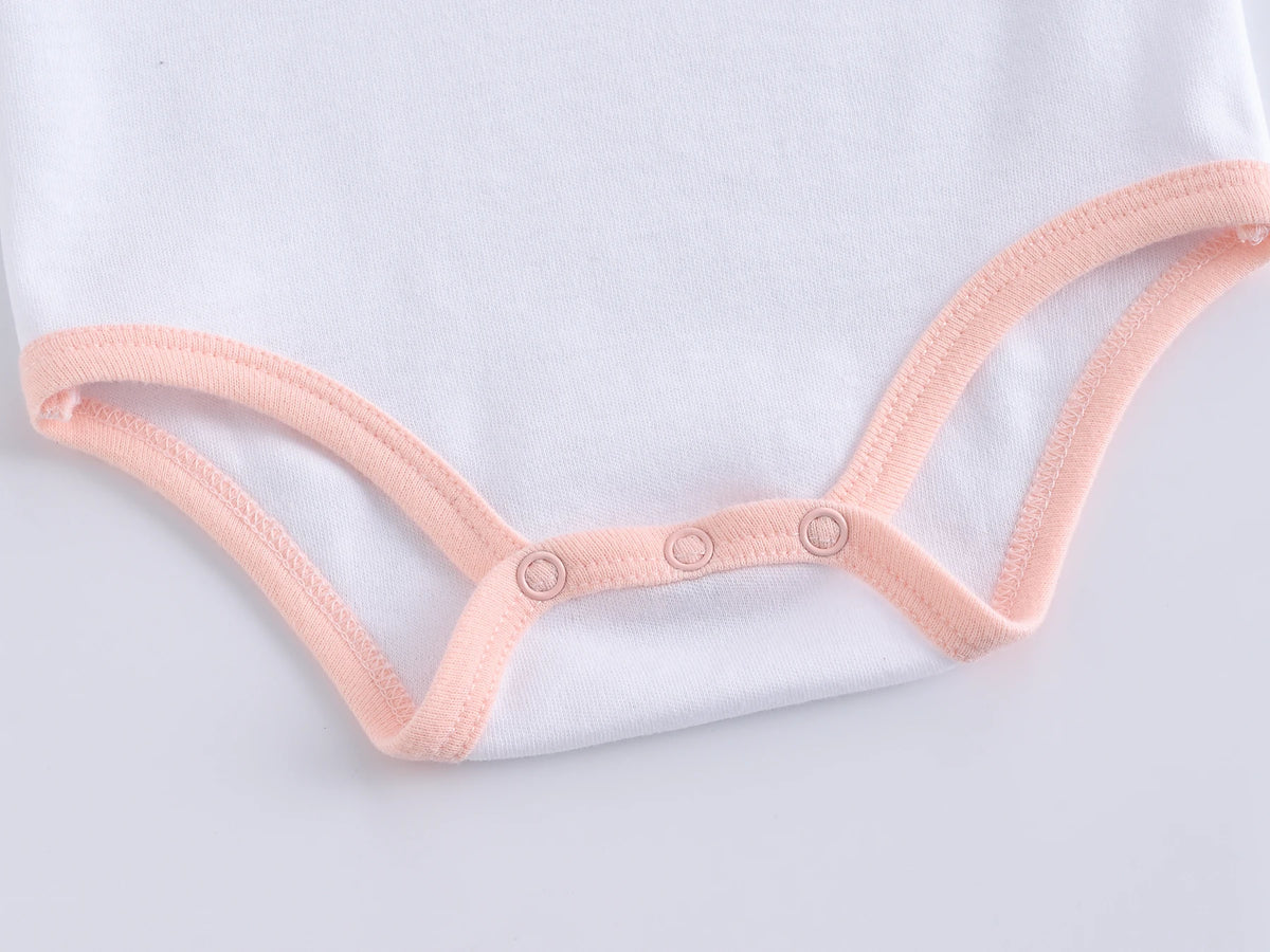 Kavkas 3 Pcs/lot Baby Boy Bodysuit 100% Cotton Short Sleeve Newborn Girls Clothes Summer Infant Clothing