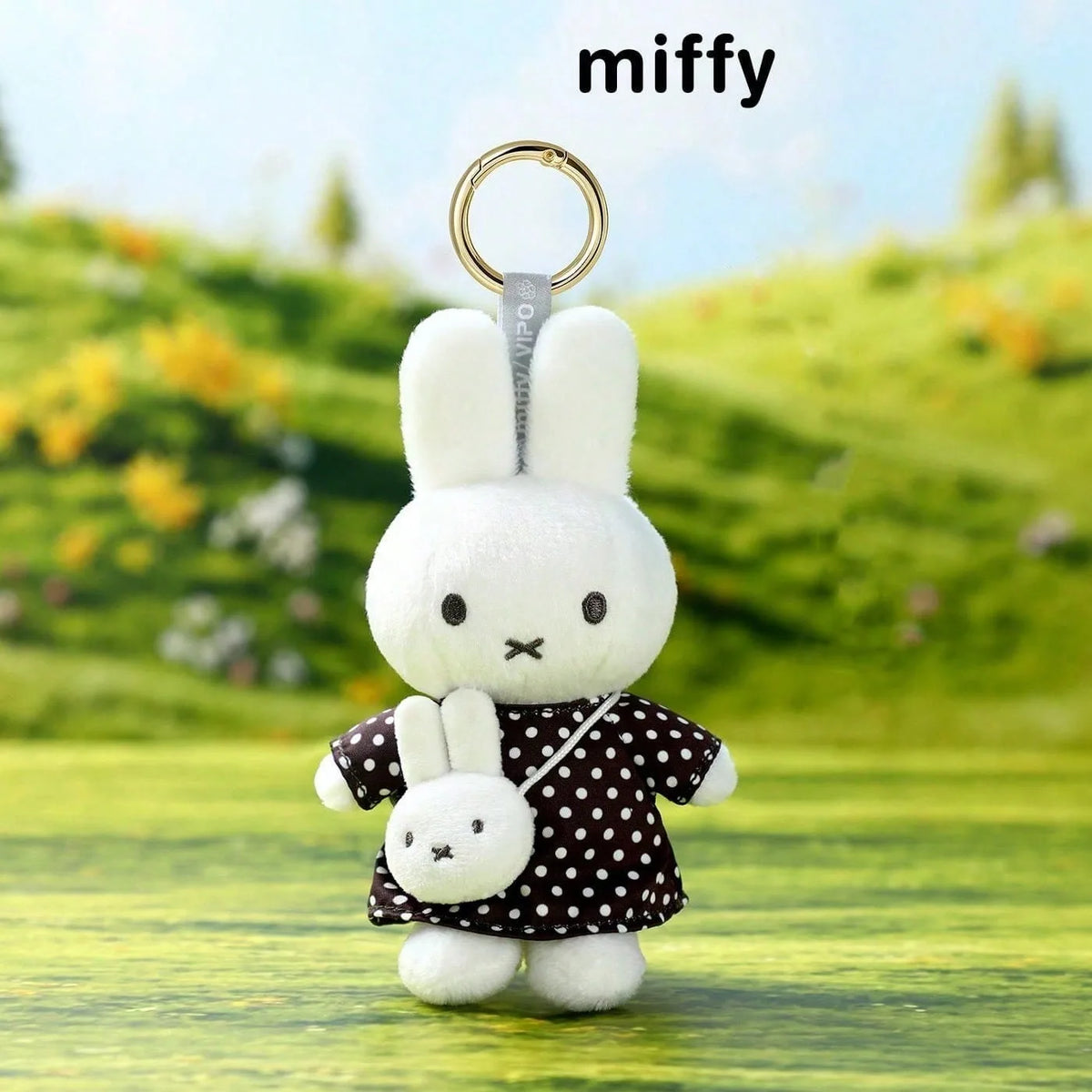 Miffy Travel Series Plush Keychain - Cute Soft Stuffed Bunny Bag Charm, Kawaii Collectible Pendant Gift for Fans