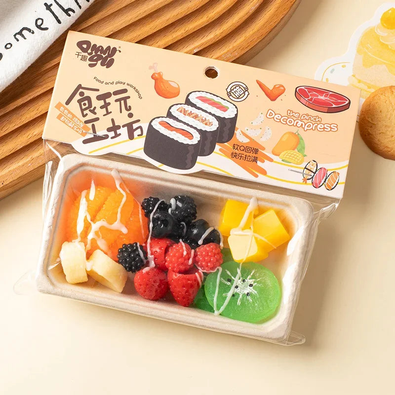 Squishy Food Simulation Fried Chicken Taba Squishy Toys Dumpling Sushi Mochi Squishy Stress Toy Squeeze Fidget Squish Gift