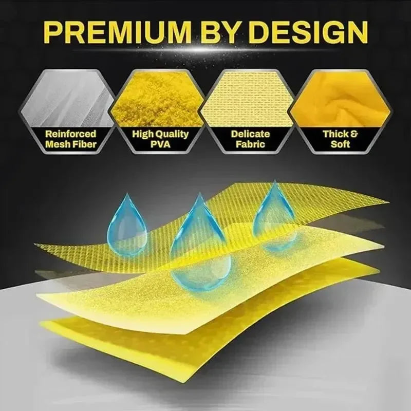 1Pcs Random Color Clean Cham Super Absorbent Chamois Towel Quick Dry Car Wash Cleaning Cloth for Auto Detailing