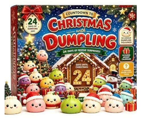 Christmas Squishy Advent Calendar 2026, Fidget Countdown Calendar Surprises Sensory Fidget for Adult Christmas Party Favors Gift