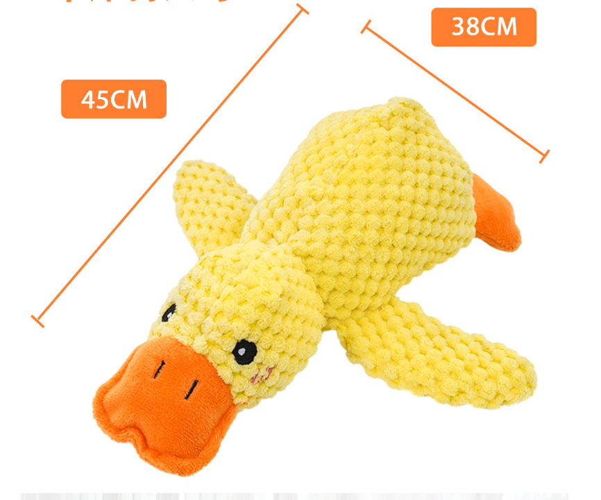 Squeaky Plush Duck Pet Toy