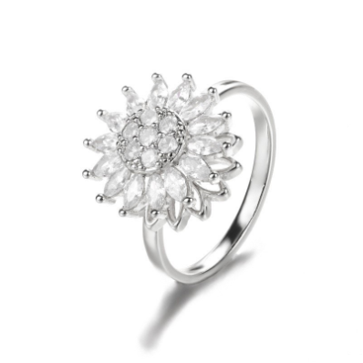 Sunflower Spinning Ring