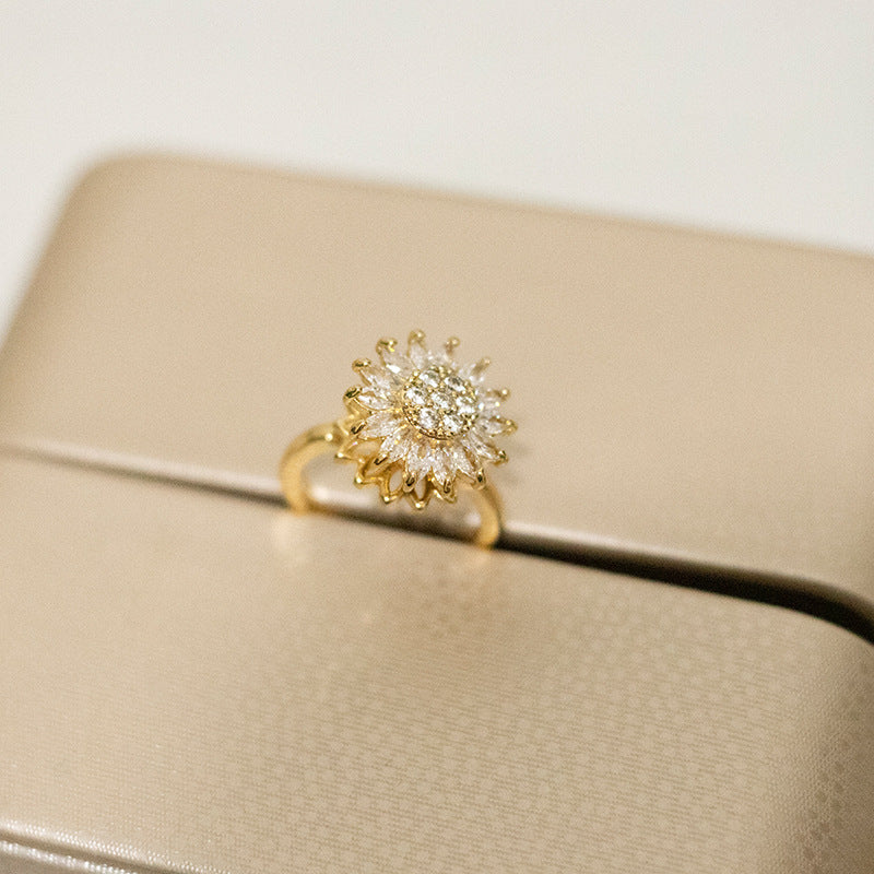 Sunflower Spinning Ring